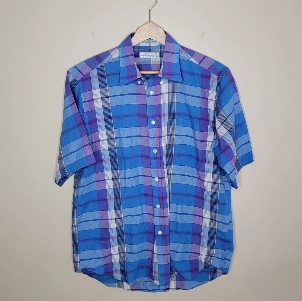 Vintage Levi's | Colorgraphs Plaid Short Sleeve Button Up Shirt